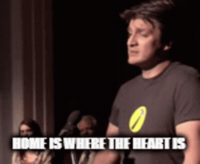 Man At Microphone Home Is Where The Heart Is GIF