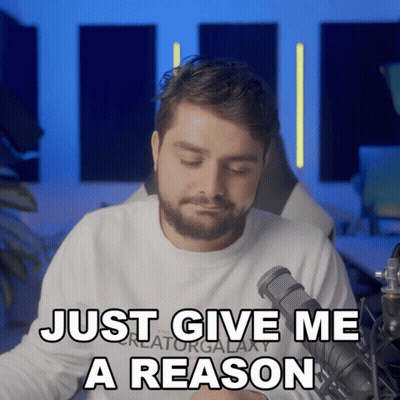 Man At Microphone Just Give Me A Reason GIF