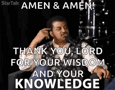 Man At Microphone Saying Amen & Amen Thank You Lord For Your Wisdom And Your Knowledge GIF