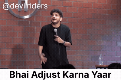 Man At Microphone Saying Bhai Adjust Karna Yaar GIF