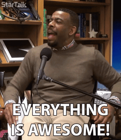 Man At Microphone Saying Everything Is Awesome GIF