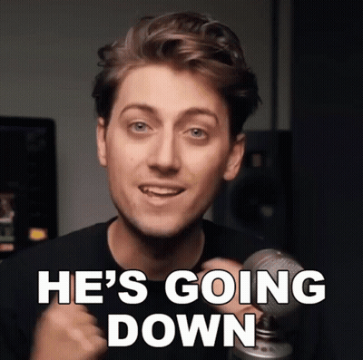 Man At Microphone Saying He's Going Down GIF