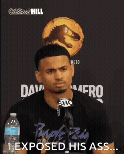 Man At Microphone Saying I Exposed His Ass GIF