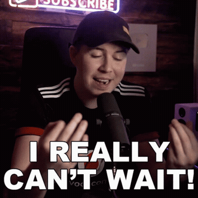 Man At Microphone Saying I Really Can't Wait GIF