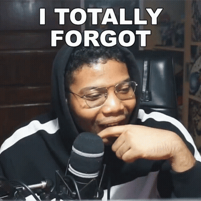 Man At Microphone Saying I Totally Forgot GIF