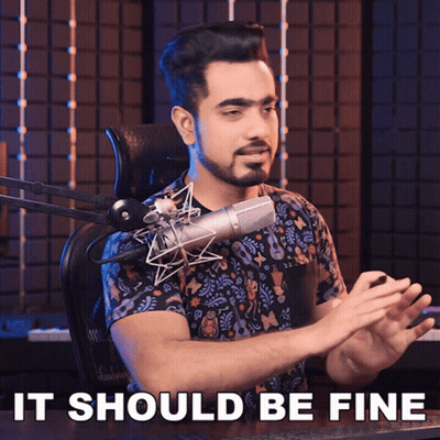 Man At Microphone Saying It Should Be Fine GIF