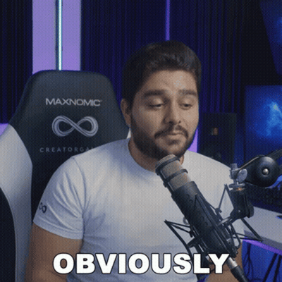 Man At Microphone Saying Obviously GIF