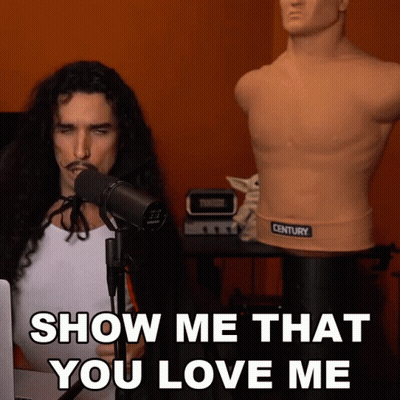 Man At Microphone Saying Show Me That You Love Me GIF