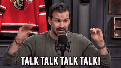Man At Microphone Saying Talk GIF
