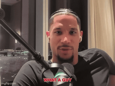 Man At Microphone Saying What A Guy GIF