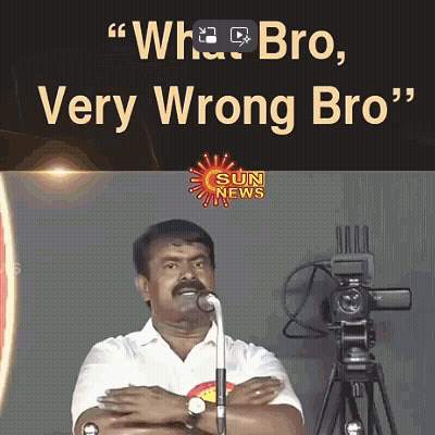 Man At Microphone Saying What Bro Very Wrong Bro GIF