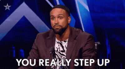 Man At Microphone Saying You Really Step Up GIF