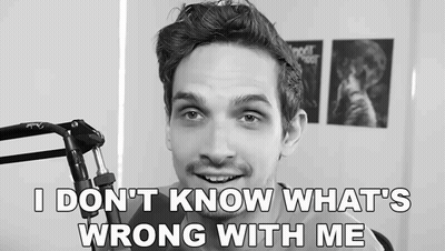 Man At Microphone Says I Don't Know What's Wrong With Me GIF