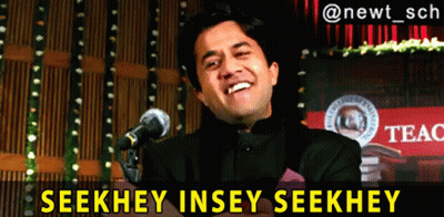Man At Microphone Seekhey Insey Seekhey GIF