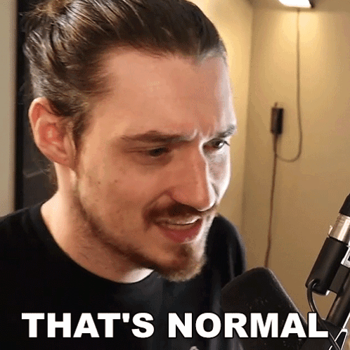 Man At Microphone That's Normal GIF