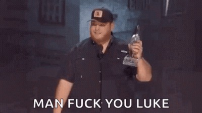 Man At Microphone With Beer And Water GIF