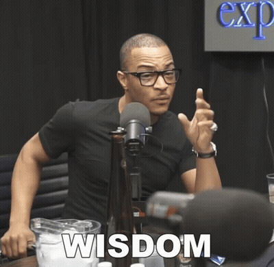 Man At Microphone With Wisdom GIF