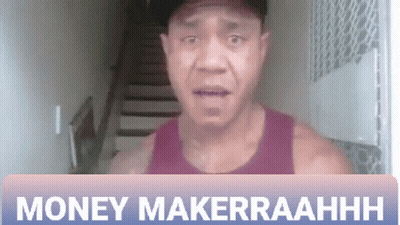 Man At Money Makerrraahhh Sign GIF