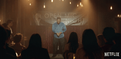 Man at Open Mic Night