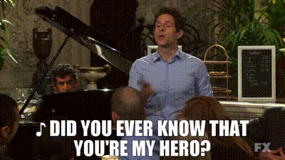 Man At Piano Did You Ever Know That You're My Hero GIF