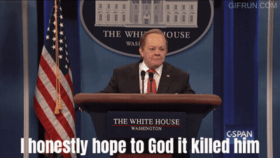 Man At Podium In Front Of White House Sign GIF