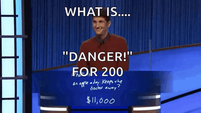 Man At Podium Saying Danger For 200 GIF