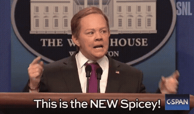 Man At Podium Saying This Is The New Spicey GIF