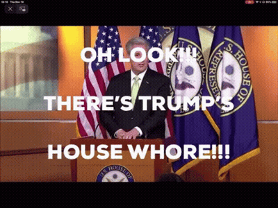 Man At Podium Says Oh Look There S Trump S House Whore GIF