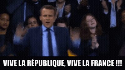 Man At Podium Vive La Republique Vive La France GIF