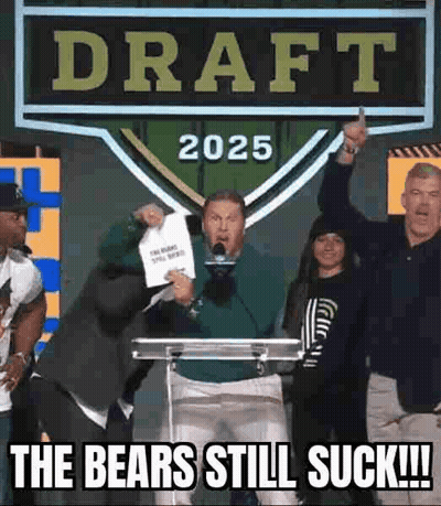 Man At Podium With Draft 2025 Sign GIF
