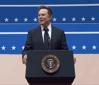 Man At Podium With Presidential Seal GIF