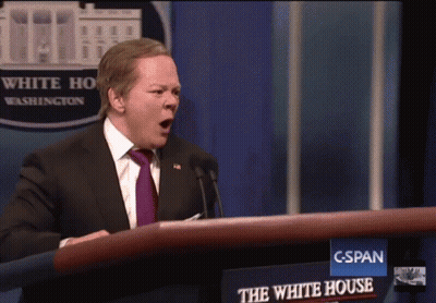 Man At Podium With White House Sign GIF