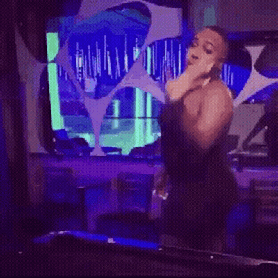 Man At Pool Table In Club GIF