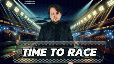 Man At Race Track Saying Time To Race GIF