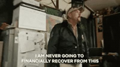Man At Refrigerator I Am Never Going To Financially Recover From This GIF