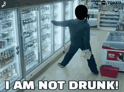 Man At Refrigerator Saying I Am Not Drunk GIF