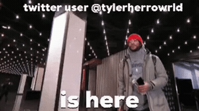 Man At Sign: Twitter User @Tylerherrowld Is Here GIF