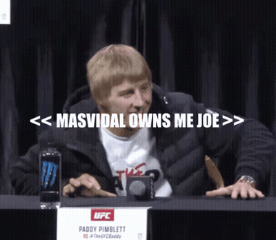 Man At Table With Masvidal Owns Me Joe GIF