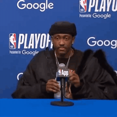 Man At Table With Soda And Google Sign GIF
