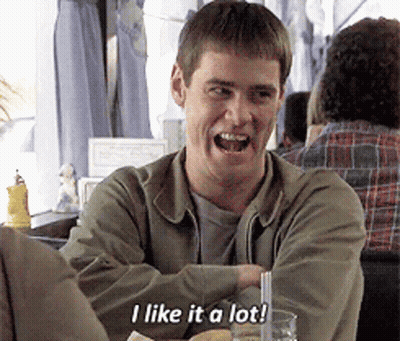 Man At Table With Straw Saying I Like It A Lot GIF