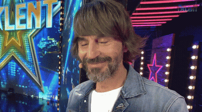 Man At Talent Sign GIF