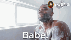 Man Bathing And Screaming Babe GIF