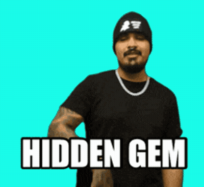 Man Beanie Necklace Smoking Cigarette Saying Hidden Gem GIF
