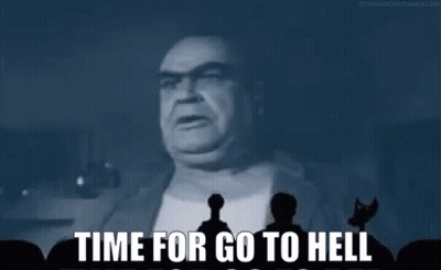 Man Before Crowd Time For Go To Hell GIF