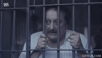 Man Behind Bars Les Contaste A Los Muchachos Que Te Rompieron El Orto GIF