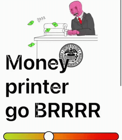 Man Behind Desk Money Printer Go Errr GIF