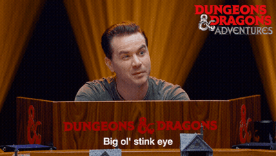 Man Behind Dungeons & Dragons Podium GIF