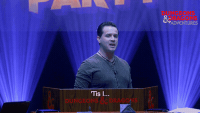 Man Behind Podium Saying Dungeons And Dragons GIF