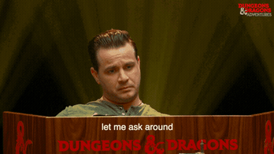 Man Behind Podium Saying Dungeons & Dragons
