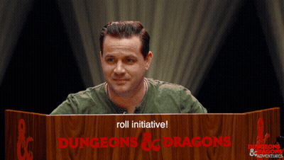 Man Behind Podium Saying Dungeons & Dragons GIF